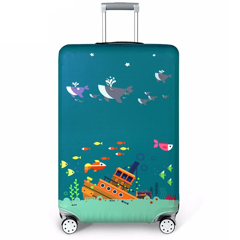 JULY'S SONG Elastic Travel Suitcase Cover Thicken Protection Dust proof Luggage Cover For