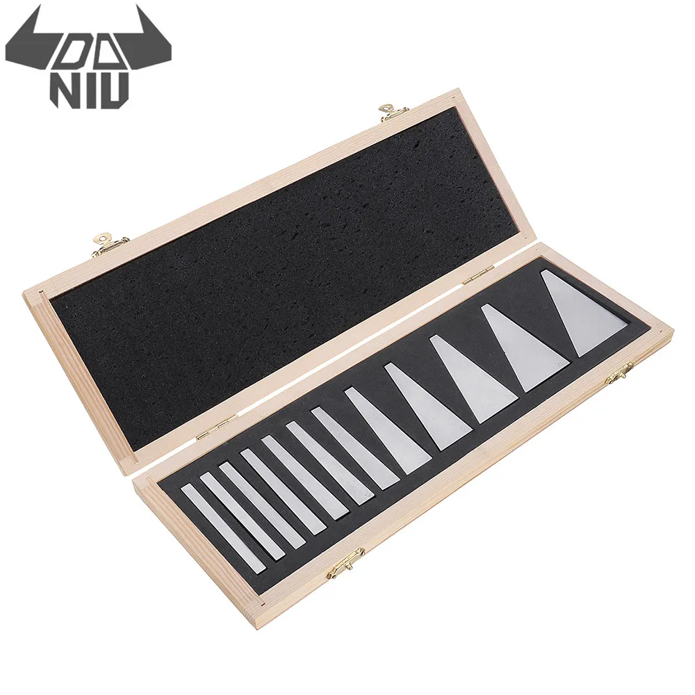 

12pcs Precision Angle Block Set 1/4 to 30 Degree Lathe Gauge Milling Machinist Lathe Gauges Tools Durable
