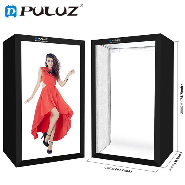 Photo Studio 2M Large Lightbox with 8*LED Dimmable Light Strips Studio  Photo Shooting Photo box Tent kit with Backdrop hangbag - AliExpress