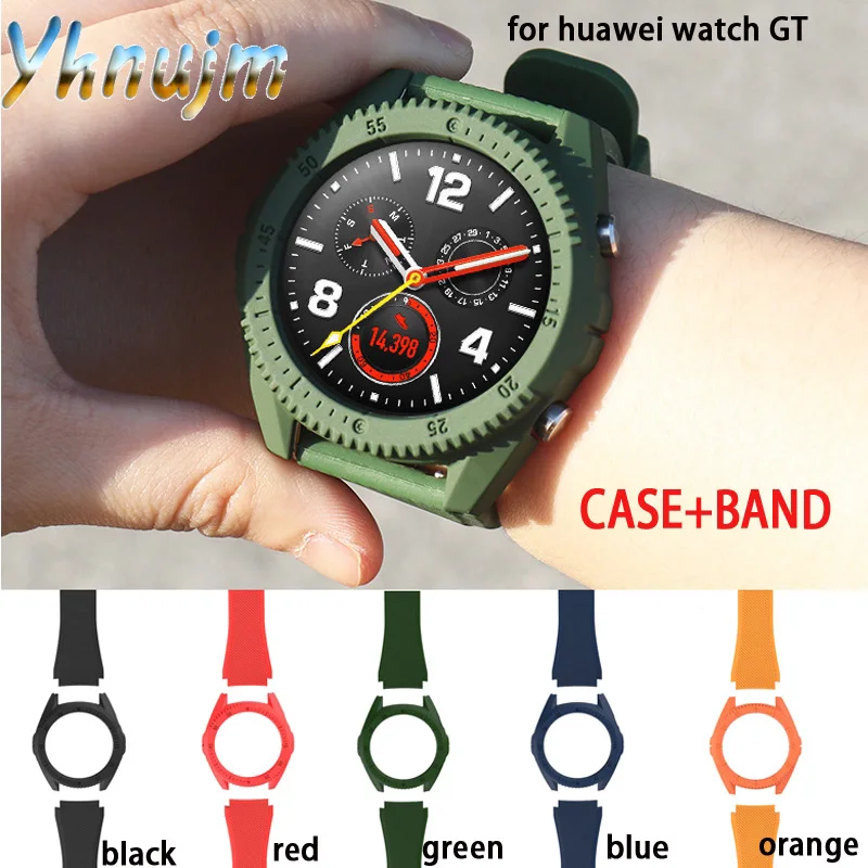 Чехол для ПК+ сменный ремешок для huawei watch GT Smart Watch