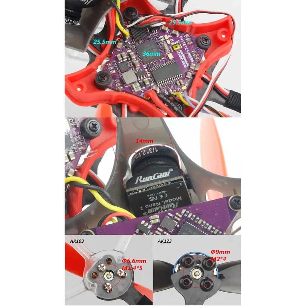 LDARC AK123 122 мм 3S 3-дюймовый зубочистка FPV гоночный Дрон PNP/BNF F4 FC 12A Blheli_S ESC 25~ 200mW VTX Runcam Nano2 камера