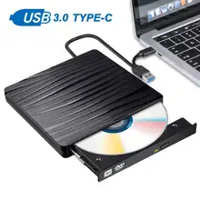 Externe DVD Drive Optische Drive USB 3.0 Type-C CD ROM Speler CD-RW Brander Schrijver Reader Recorder Portatil voor laptop Windows PC