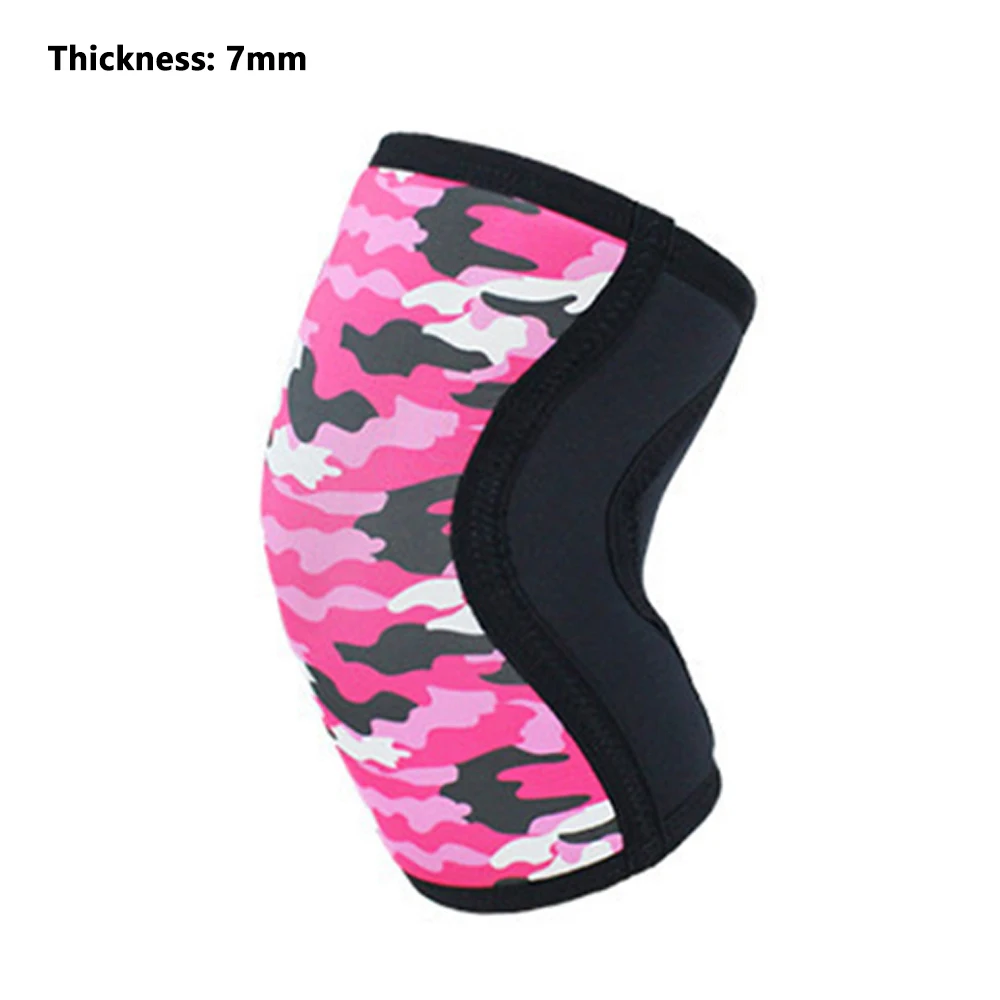 rose red camo Высокое качество № 5 мм эластичный неопрен водонепроницаемые сапоги до колена поддержки обертывания пауэрлифтинг для crossfit - Цвет: rose red camo