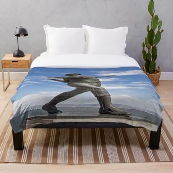 

Soft Blanket for Bed Sherpa Flannel Fleece Blanket Home Travel Sofa Soft Throw Blanket Willie Stretch Mccovey Statue Mccovey Cov