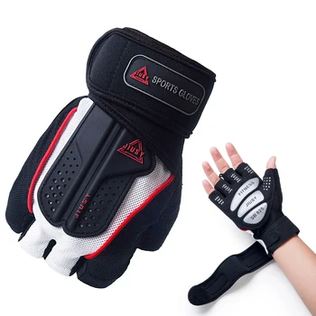 

Strong Gym Fitness Gloves Academia Power Training Weight Lifting Dumbbell Sports Crossfit Barbell Fingerless Half Finger Gloves