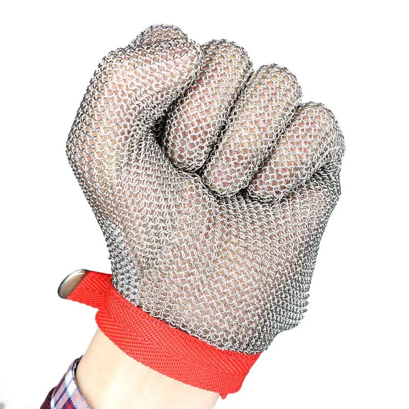 

Cut-proof gloves Stainless steel wire gloves Cut-resistant metal slaughter repair gloves