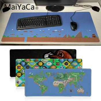 

MaiYaCa mario DIY Design Pattern Game mousepad Anti-slip Rubber Gaming Mouse Mat xl xxl 800x300mm for Lol world of warcraft