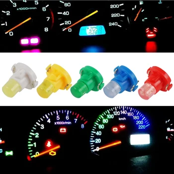 

10 Pcs Car T4.2 LED Light Dashboard Instrument Bulb lamp 12V Neo Wedge White/Blue/Ice Blue/Red/Green