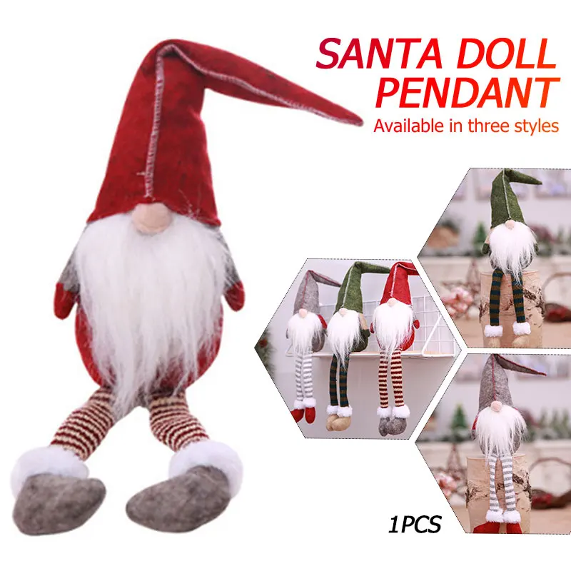 Beautiful Cartoon Xmas Cloth Art Gift Toy Supplies Santa Claus Doll Party Home Christmas Goods Dinner New Year