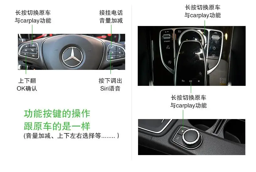 Perfect GreenYi new IOS Mirrorlink Car Apple Airplay Android automatic car box for 15-17 Mercedes-Benz A B C CLA GLA GLC GLE NTG 5.0 OS 12