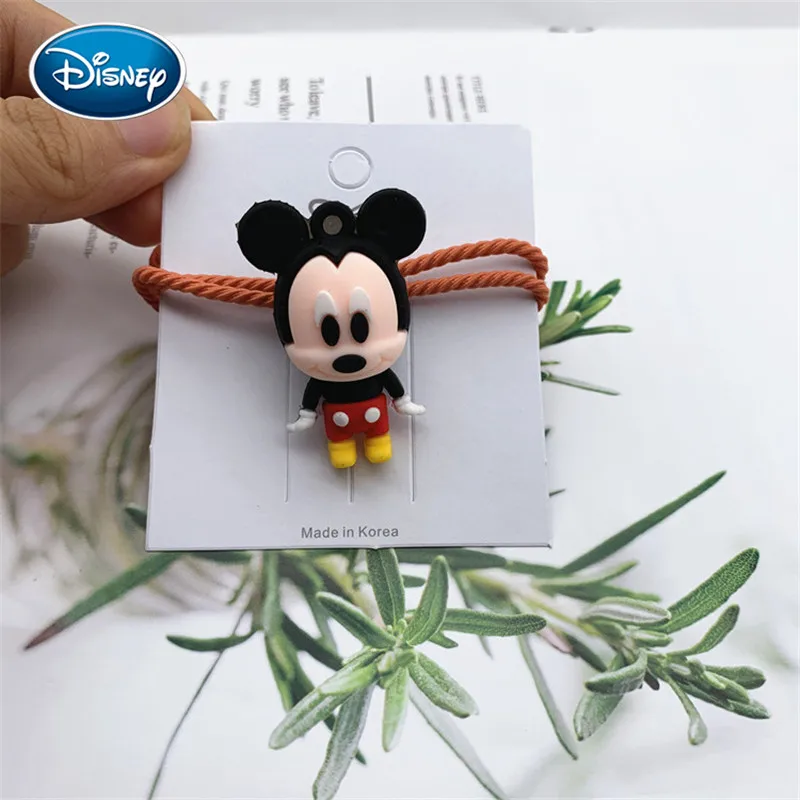 Disney 1pcs Mickey Minnie Nylon Elastic Hair Rubber Band children Headband Kids Hair Accessories Girl Hair Band cartoon Headwear