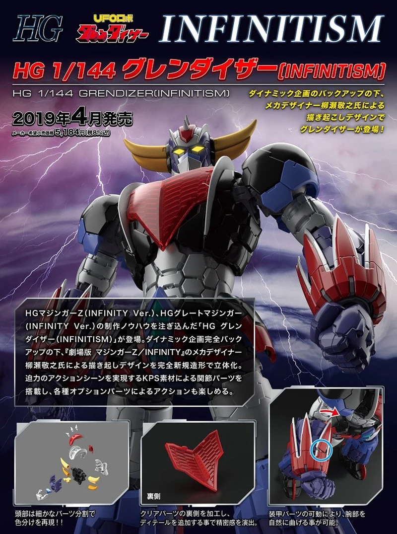 BANDAI HG 1/144 Artstorm EX UFO Robot Grendizer GUNDAM схема действий из печати Редкие точки детские собранные игрушки подарки аниме фигурка