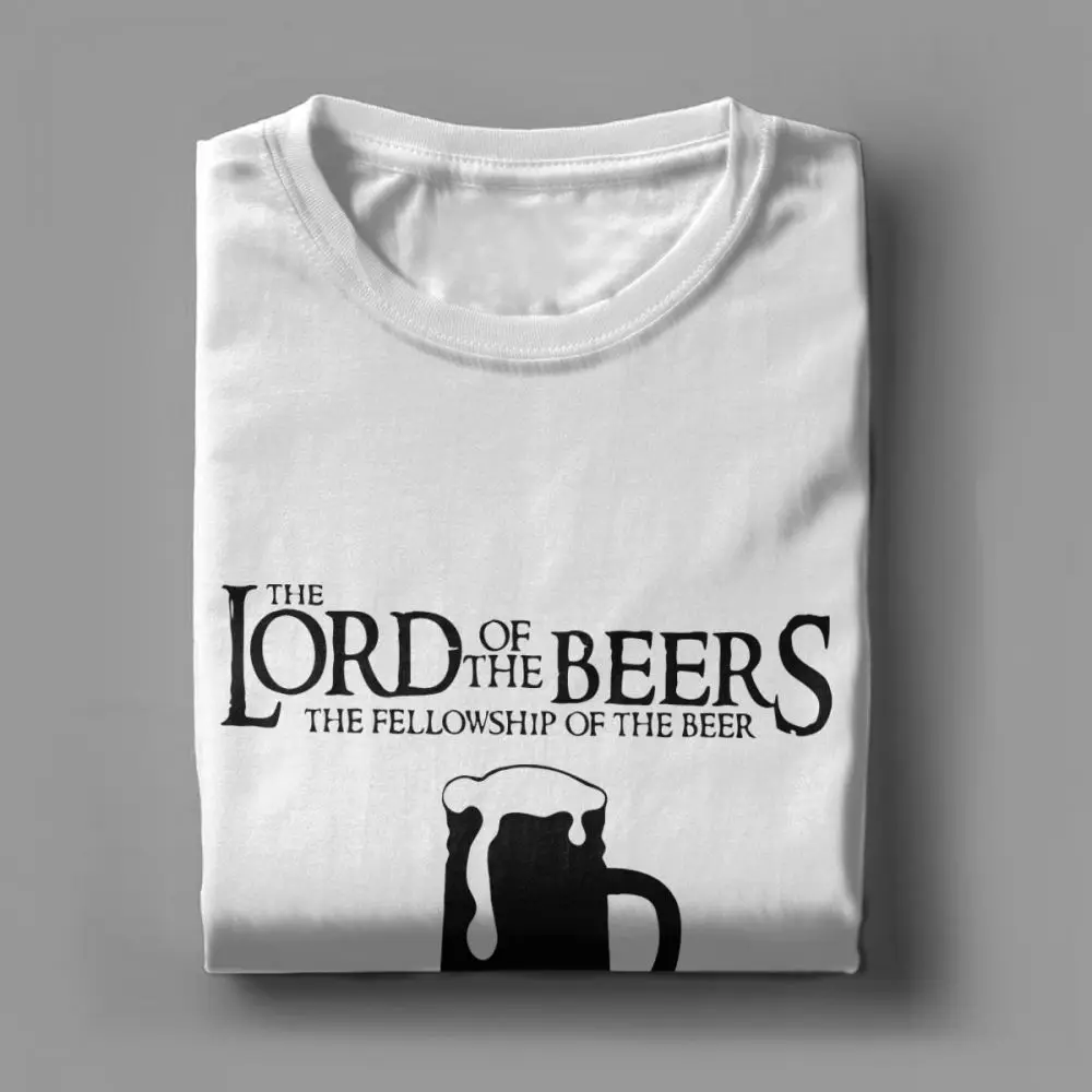 Lord Of The Beers frentice Beer T рубашки мужские хлопковые Забавные футболки с юмором для