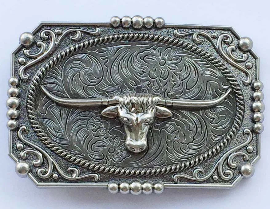 Винтажный античный серебряный ковбойский Пояс Пряжка