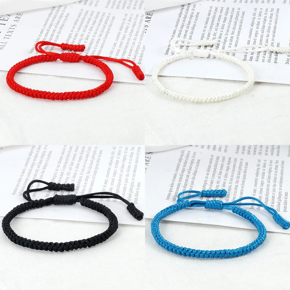 Braccialetto Multicolor fortunato e di protezione, filo di corda intrecciata a mano, bracciale Surfer, bracciale avvolgente da polso, bracciale con