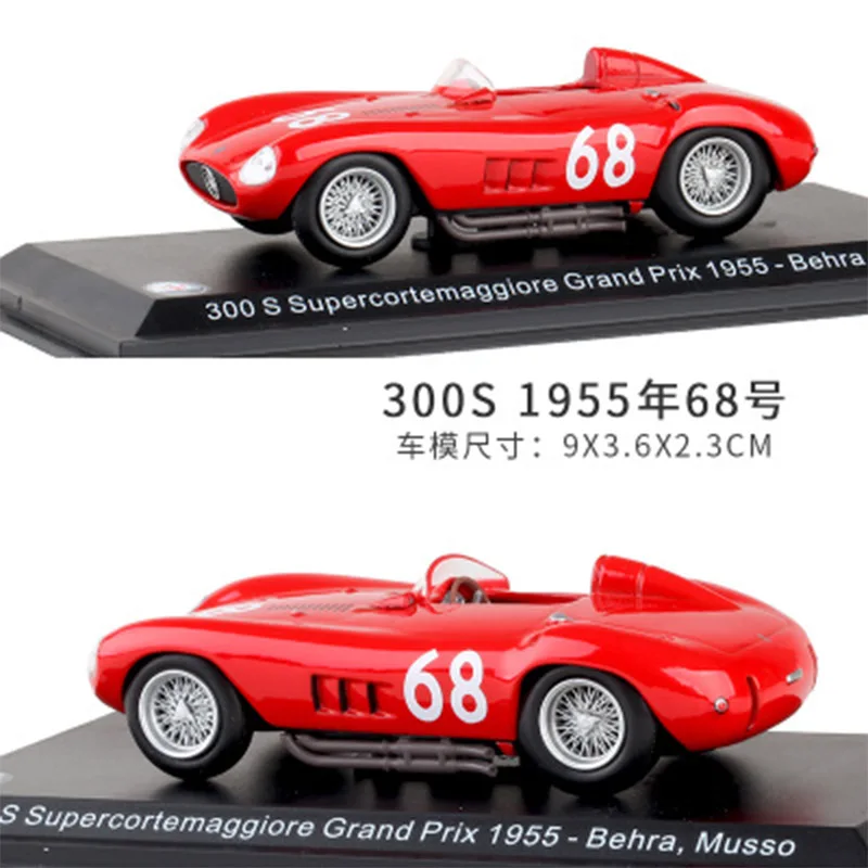 1:43 LEO модель автомобиля из сплава Maserati 68 #300 S 1955 Коллекция украшения для детских