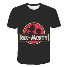 Nuevo Rick y Morty 3D impresión Camiseta cuello redondo manga corta унисекс verano мужские футболки Рик Морти camisetas хип-хоп n