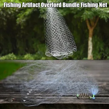 

Hot Fishing Nets Set 3D Pyramid Shape with Luminous Bead and Spring Fishing Accessories DO2