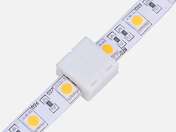 

LED Strip Solderless Connector Adaptor for Waterproof Single Color Led Strip with 10mm PCB (2 Pin Single Color 5050 5730 C