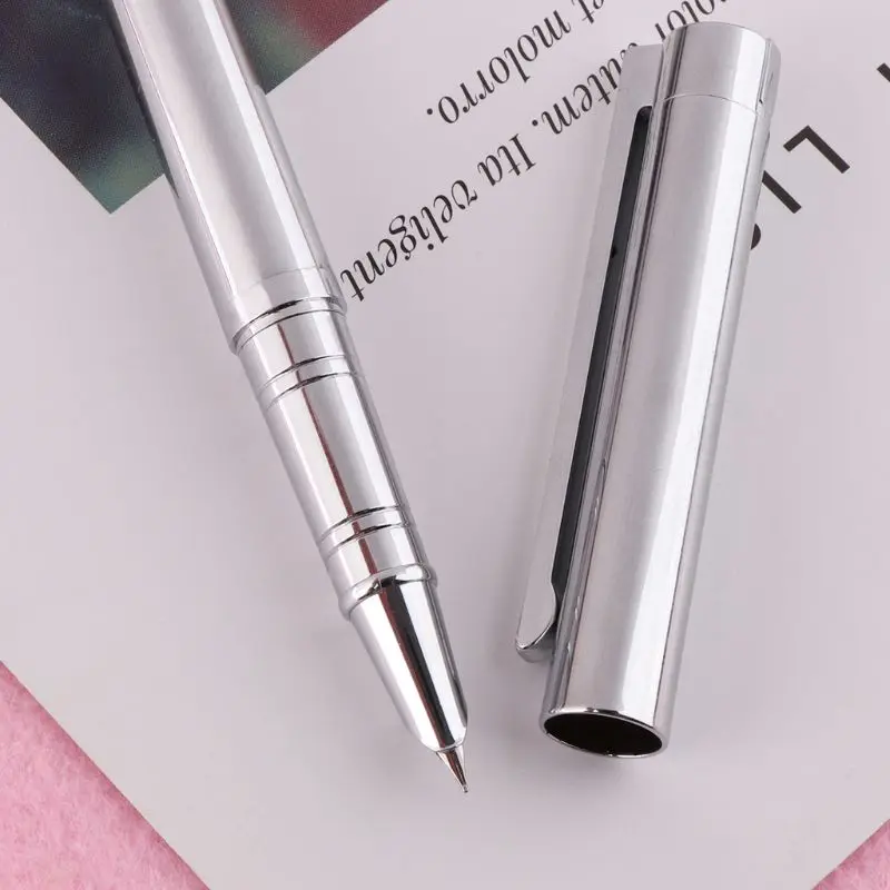 Лидер продаж Jinhao 126 Исполнительный Полное Серебряный сочетается с капюшоном перьевая ручка