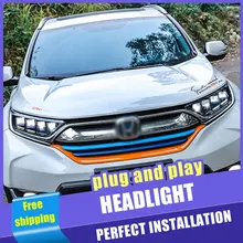 O conjunto do farol para honda crv 2017-2019 conduziu a luz running diurna conduziu o sinal de volta sequencial xénon/baixo feixe alto conduzido