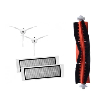 

4 Pieces Suitable for Xiaomi Robot Vacuum Cleaner Replacement Parts Spare Framed Kits HEPA Filters & Side Brushes & 1Pcs Main Br