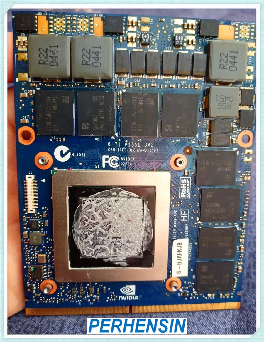 

Для Nvidia GeForce GTX 980M, Графический графический процессор, карта памяти 8 ГБ GDDR5 для Alienware для Clevo 6-71-P15SL-D02