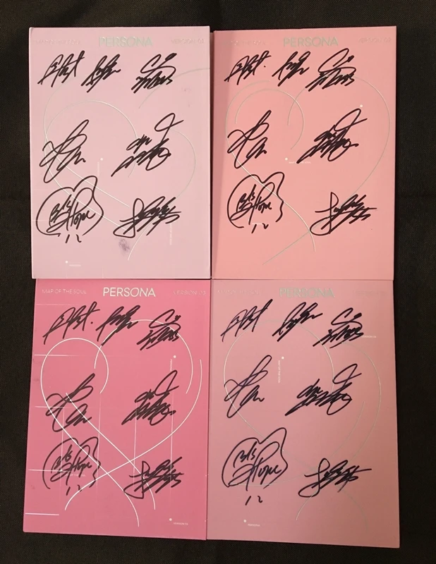 Ручная работа Bangtan Boys autographed 4th альбом карта души: PERSONA CD + Фотокнига подписанный