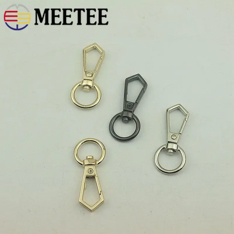 10/30pcs Metal Bag Buckle Dog Collar Webbing Swivel Hooks Trigger Lobster Clips Clasp Key Rings Strap Hanger DIY Accessories | Дом и сад