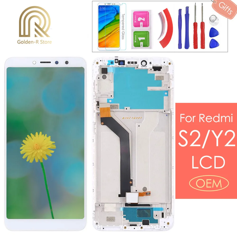 5 99 &quotAAA качественный ЖК дисплей + рамка для Xiaomi Redmi S2 экран Замена Y2 дигитайзер