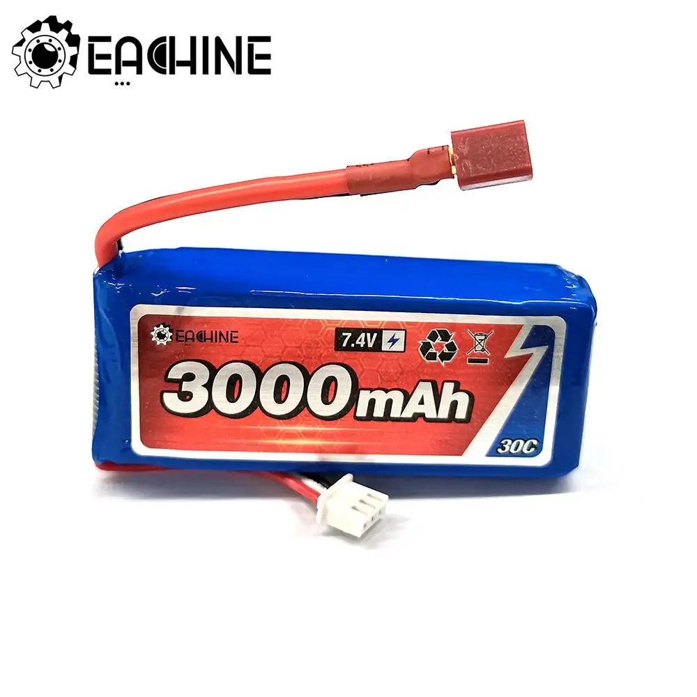 Eachine 7 4 V 3000mah 30C литий-полимерный аккумулятор T-образный разъем для 1/12 e04 Wltoys 12428 12423