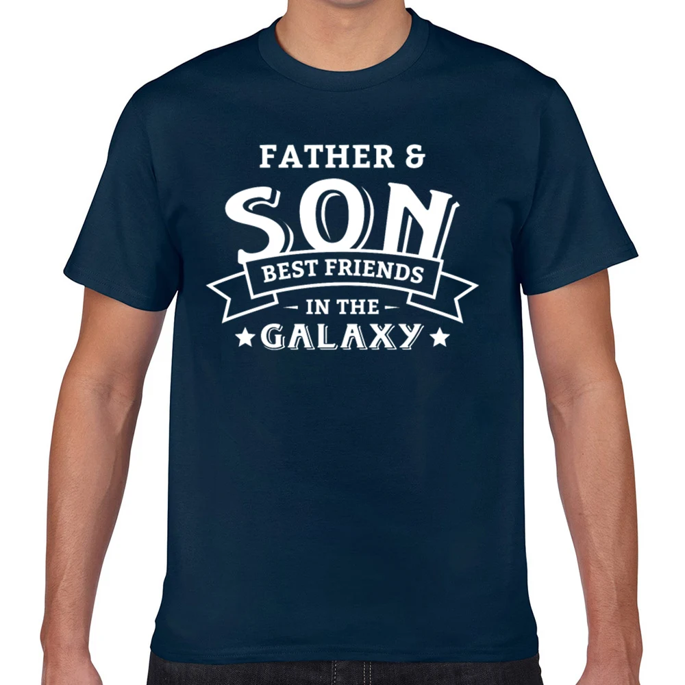 Tops T Shirt Men fathers day father and son best friends Fashion White Custom Male Tshirt | Мужская одежда