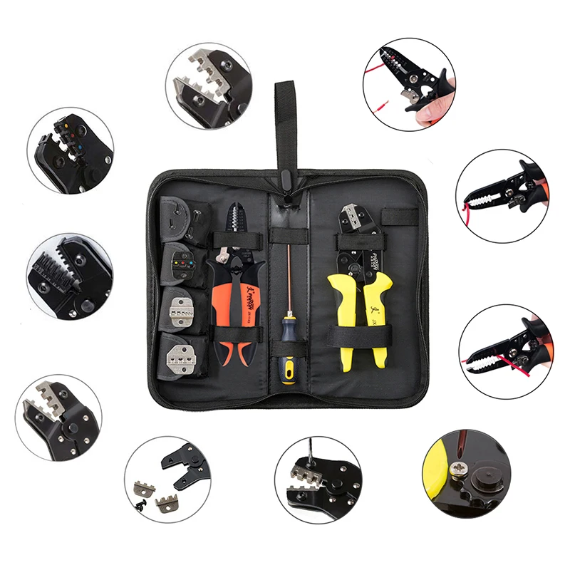

PARON JX-D4143 Colorful Wire Cutter Automatic Wire Stripper Cable Stripping Crimping Pliers Multi Tool Pliers Hand Tools Set
