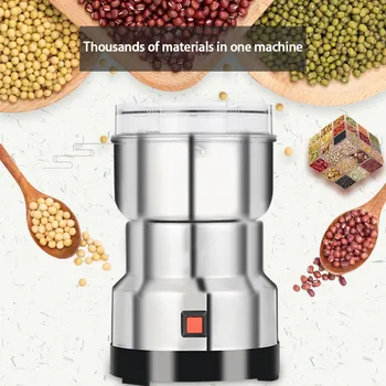 

220V 110V Electric Coffee Beans Grinder Kitchen Cereals Nuts Beans Spices Milling Grinding Household Coffeeware Machine