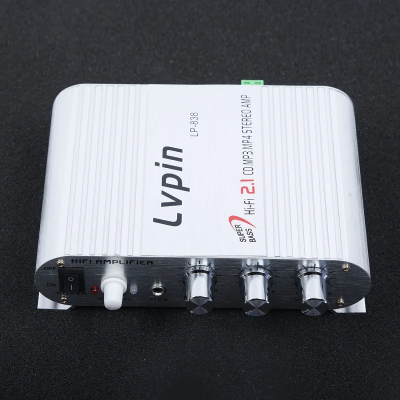 

300W 12V Amplifier Booster Radio MP3 Stereo For Car Subwoofer Home Hi-Fi 2.1