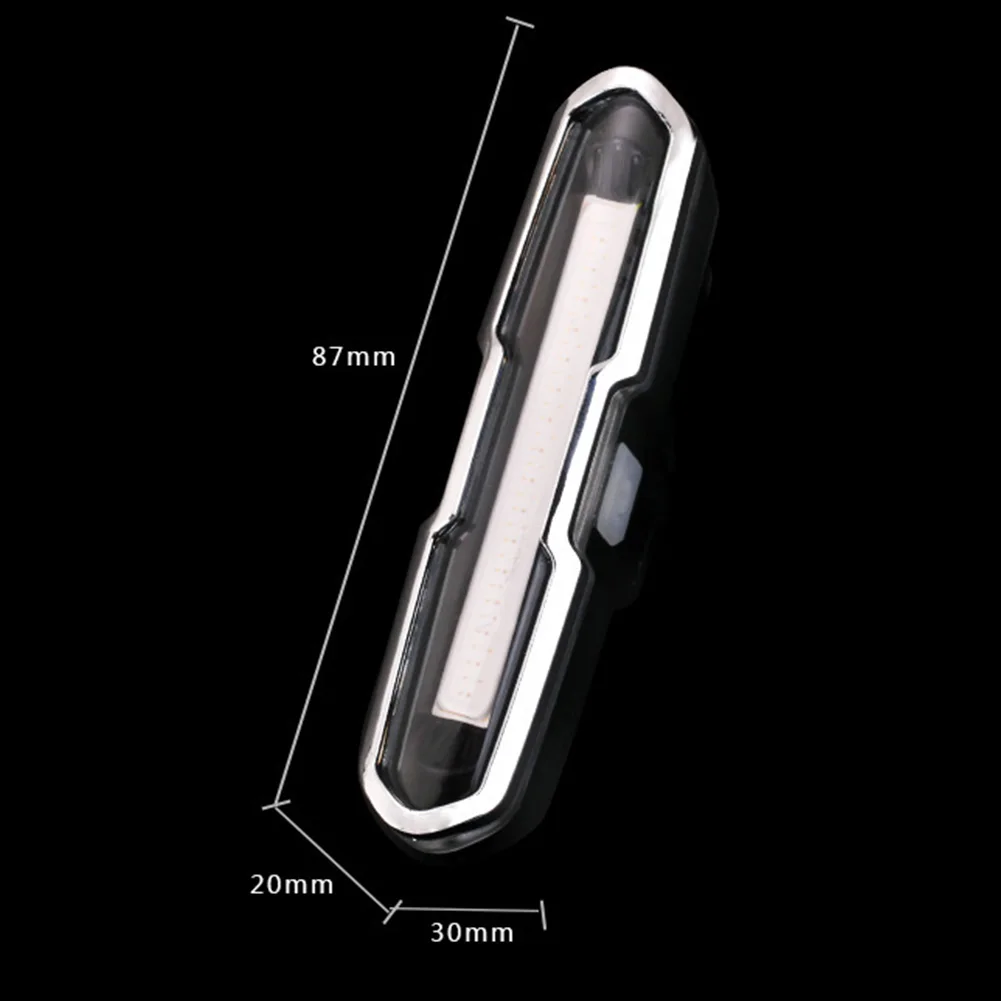 Led USB Перезаряжаемый велосипедный задний фонарь Регулируемый для ночной езды аксессуары Высокая яркость Предупреждение безопасности мигающий Велоспорт