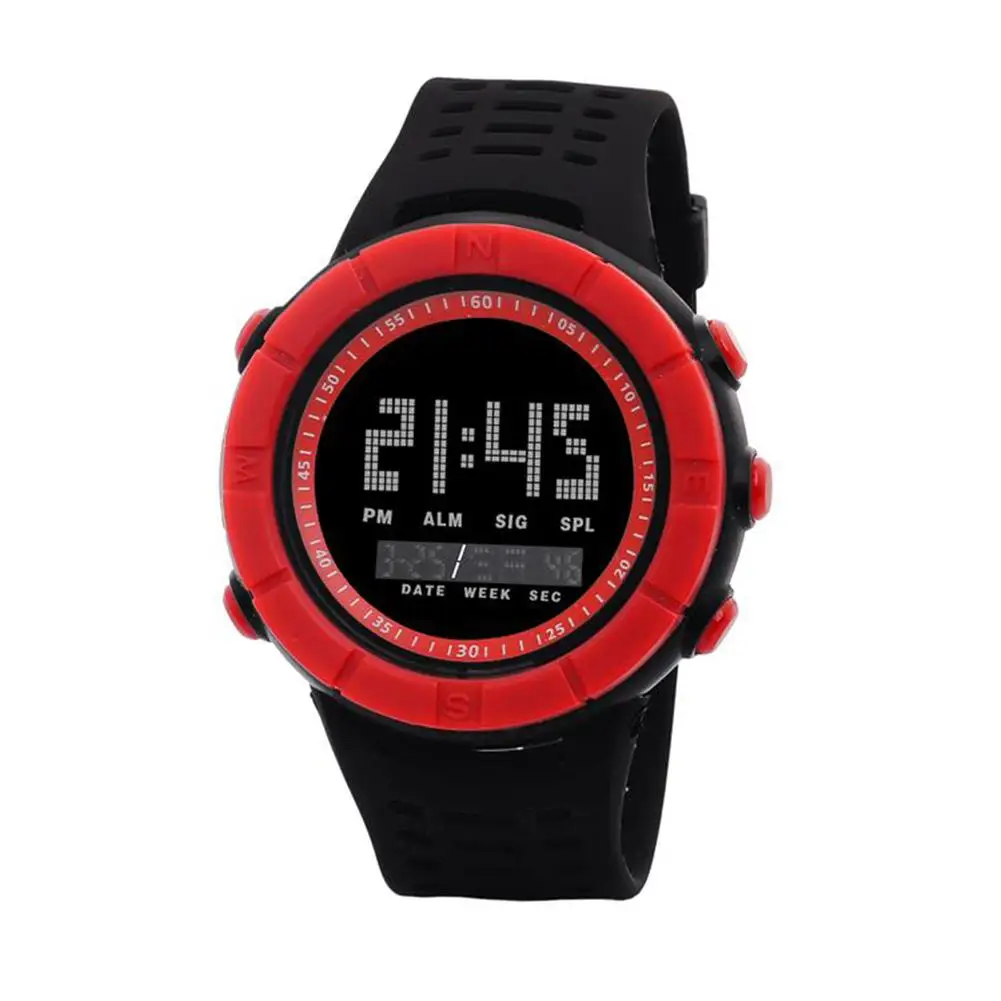 

Adjustable Multi-function Fashion Men Waterproof Student Round Dial Outdoor Sport Digital Analog Wrist Watch Gift Relojes New Ch