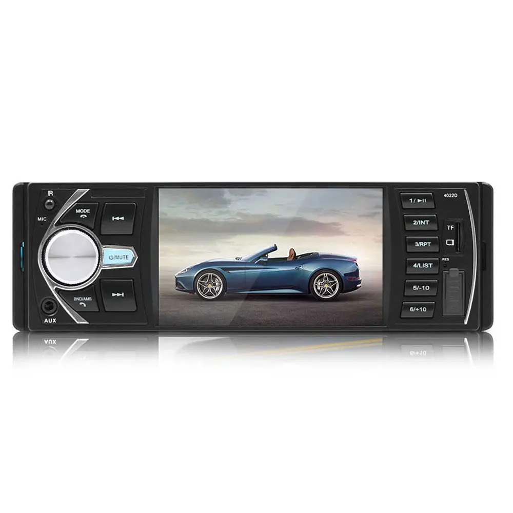 Прочный Автомобильный Bluetooth MP5 4,1-дюймовый USB магнитола с AUX 1din Автомобильный MP5 плеер рулевое колесо дистанционное управление смарт