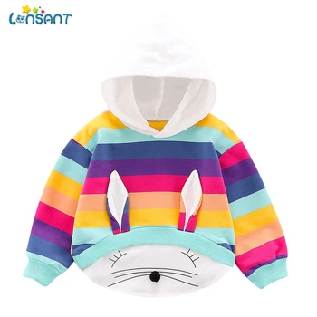LONSANT New Spring Autumn Baby Boy Girl Clothes Cotton Hooded Sweatshirt Children Kids Casual Infant Leisure Clothing N30 1