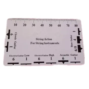 

1pc Guitar String Action Gauge String Pitch Ruler Measuring Tool for Bass Classical Electric Acoustic Guitar Luthier Tool