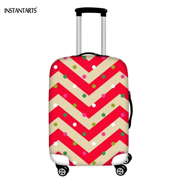 INSTANTARTS Christmas Art Design Luggage Cover Waterproof Thicken Travel Accessories 3D Suitcase Protective Covers 18-32 Inch - Цвет: HMC2795