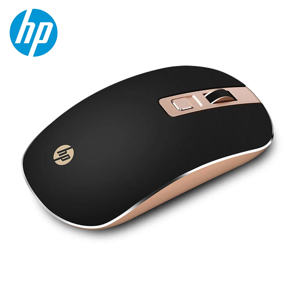 Беспроводная Бесшумная Мышь HP 2 4 ГГц портативная тонкая мышь для регулируемой