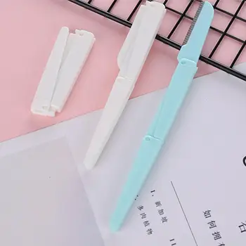 

Women Eyebrow Razor Trimmer Face Razor Folding Eyebrow Shaver Tools New Lip Face Set Cosmetic Makeup Shaper Remover Blade H E0M8