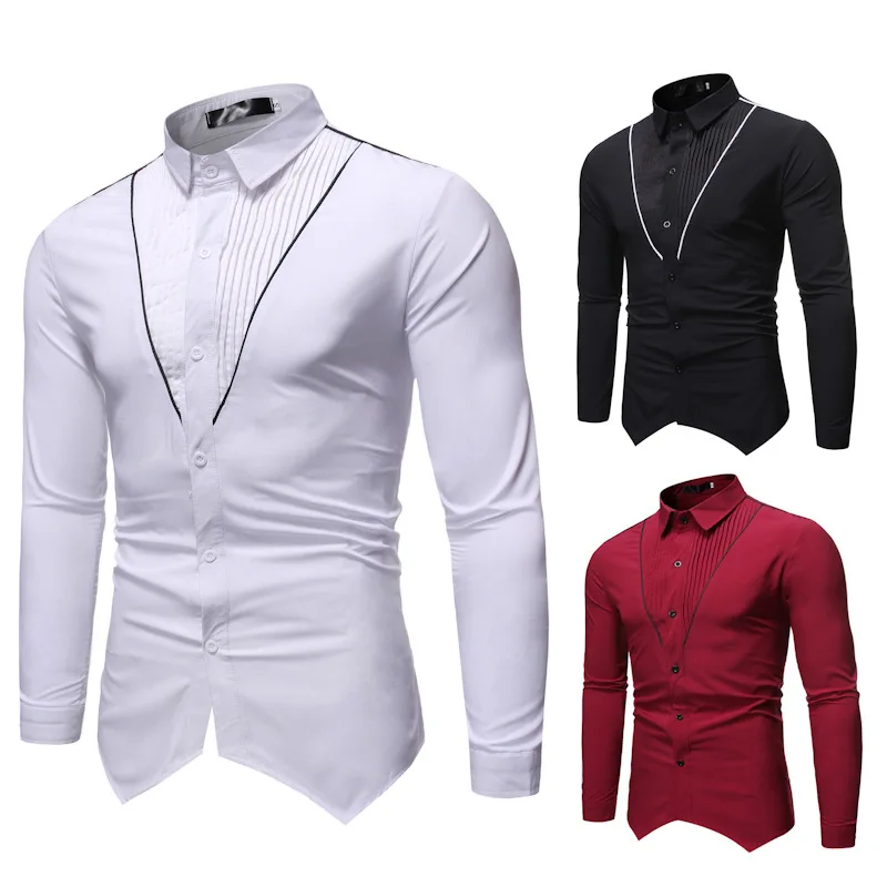 

Top men,shirt men,men's shirts,fashion casual shirts,printed shirts, men's lapel shirts, long sleeve shirt men, men's clothing,