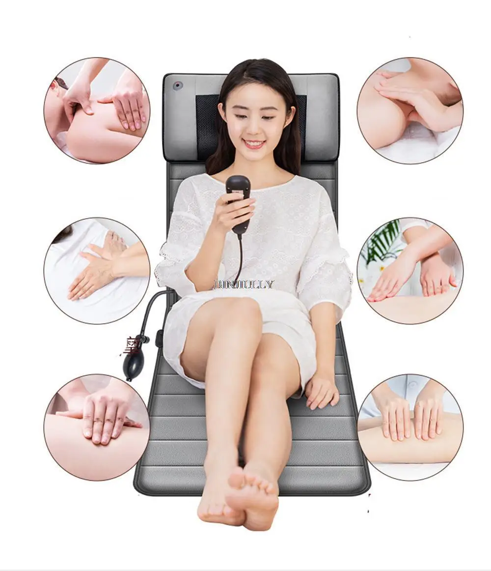 Heating cushion Whole body electric massage pad Multifunctional household massage mattress Cervical spine waist back massager 6