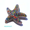 Vintage Jewelry Starfish Rhinestone Brooch Women Elegant Pin Coat Decoration Multi Color Ladies Party Gifts Dress Accessories ► Photo 3/6