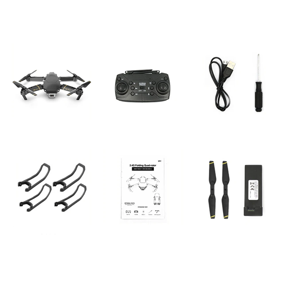 Глобальный Дрон GD89 4CH RC HD камера Видео FPV один ключ возврат Квадрокоптер игрушка