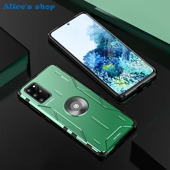 

Full Protection Shockproof Hybrid Silicone Aluminum Metal Case For Samsung Galaxy S20/ Plus/ Ultra Luxury Armor Hard Cover Case