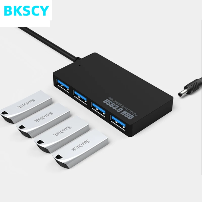 BKSCY Тип C концентратор для USB 3 0 4 порта type адаптер 5 в порт питания MacBook samsung S8/S9 huawei P20