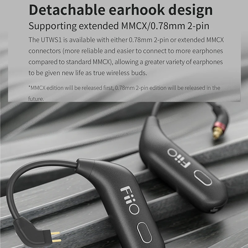 Беспроводной Bluetooth модуль Fiio UTWS1 съемный ушной крючок 0 78 мм наушники aptX/AAC/SBC